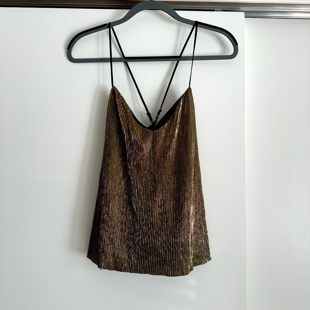 Gold top by Guess